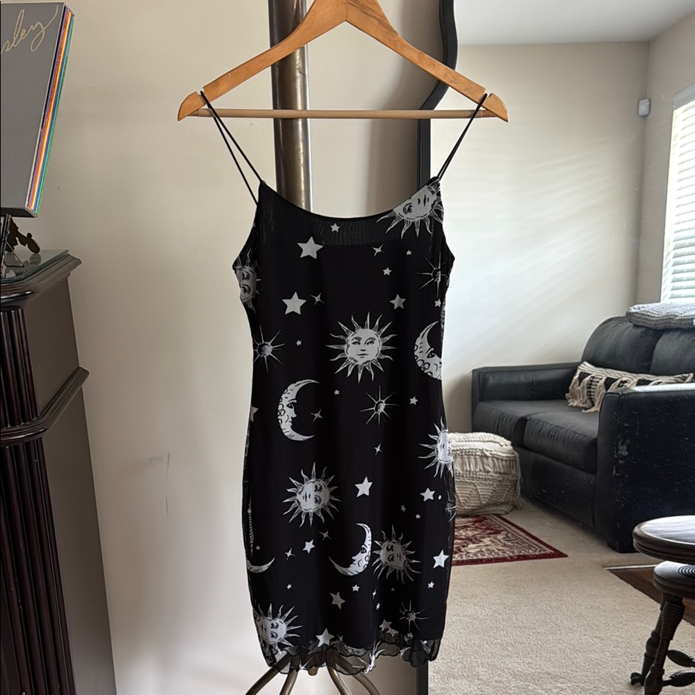 Forever 21 Celestial mesh bodycon dress
